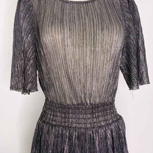 Sugar Lips - Silver Glitter Tiered Dress - Picture 7 of 8